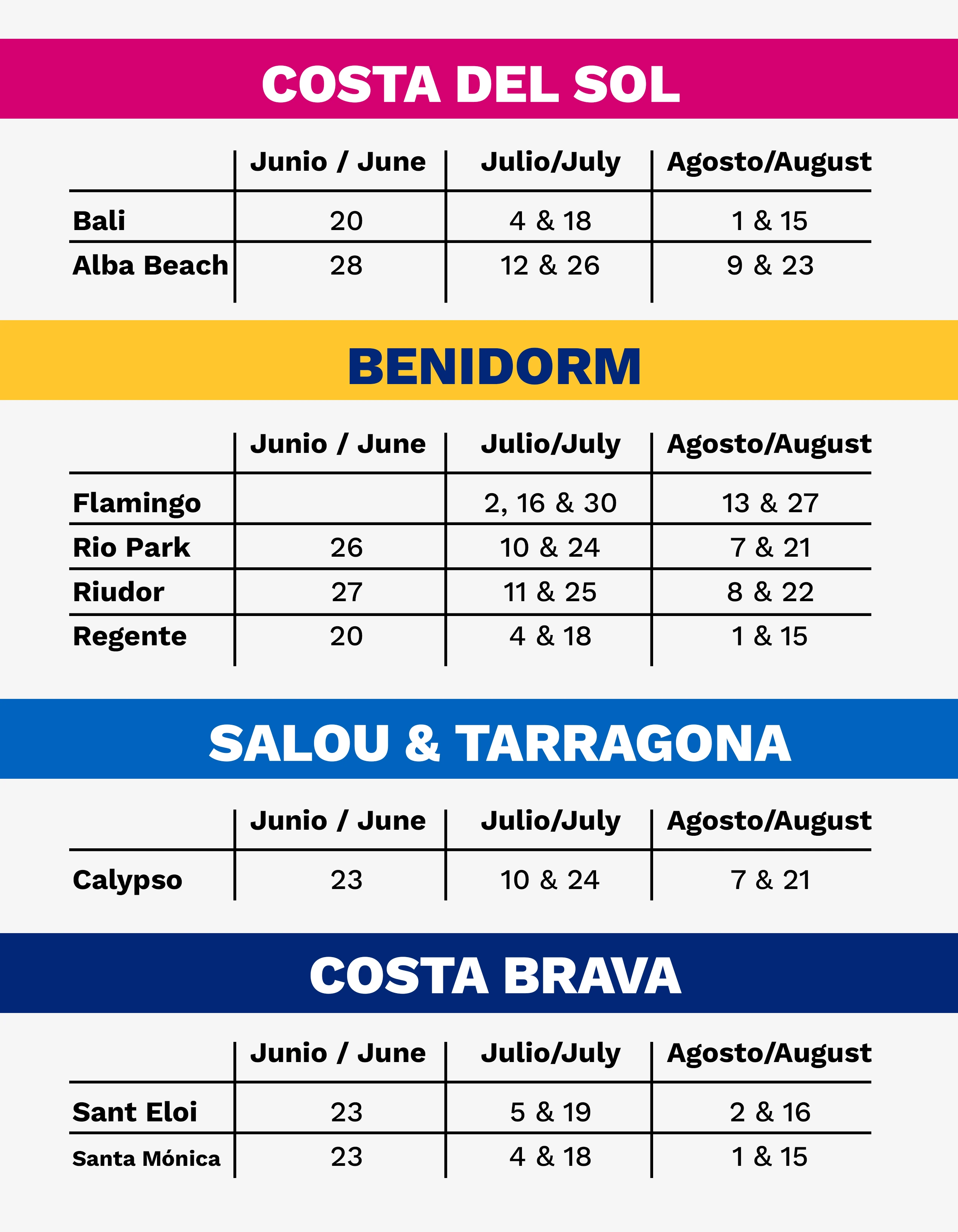 Calendario MedSummer Fest 2025